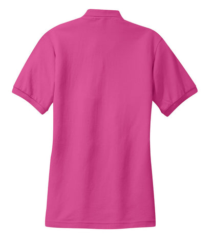 Port Authority Women's Silk Touch Polo.  L500 Tropical Pink