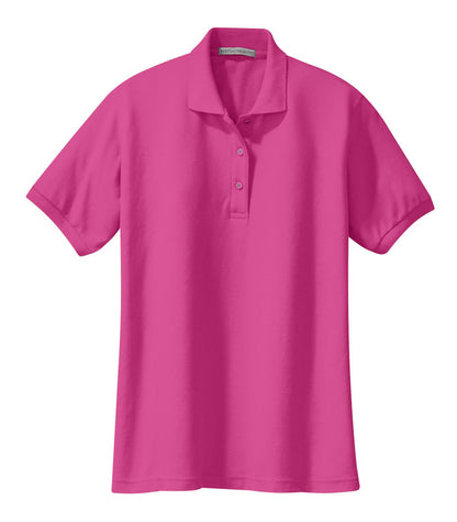 Port Authority Women's Silk Touch Polo.  L500 Tropical Pink