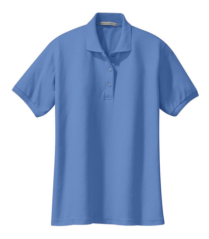 Port Authority Women's Silk Touch Polo.  L500 Ultramarine Blue