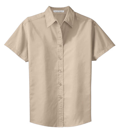 Port Authority Women's Short Sleeve Easy Care  Shirt.  L508 Stone