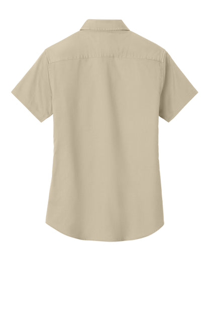 Port Authority Women's Short Sleeve Easy Care  Shirt.  L508 Stone