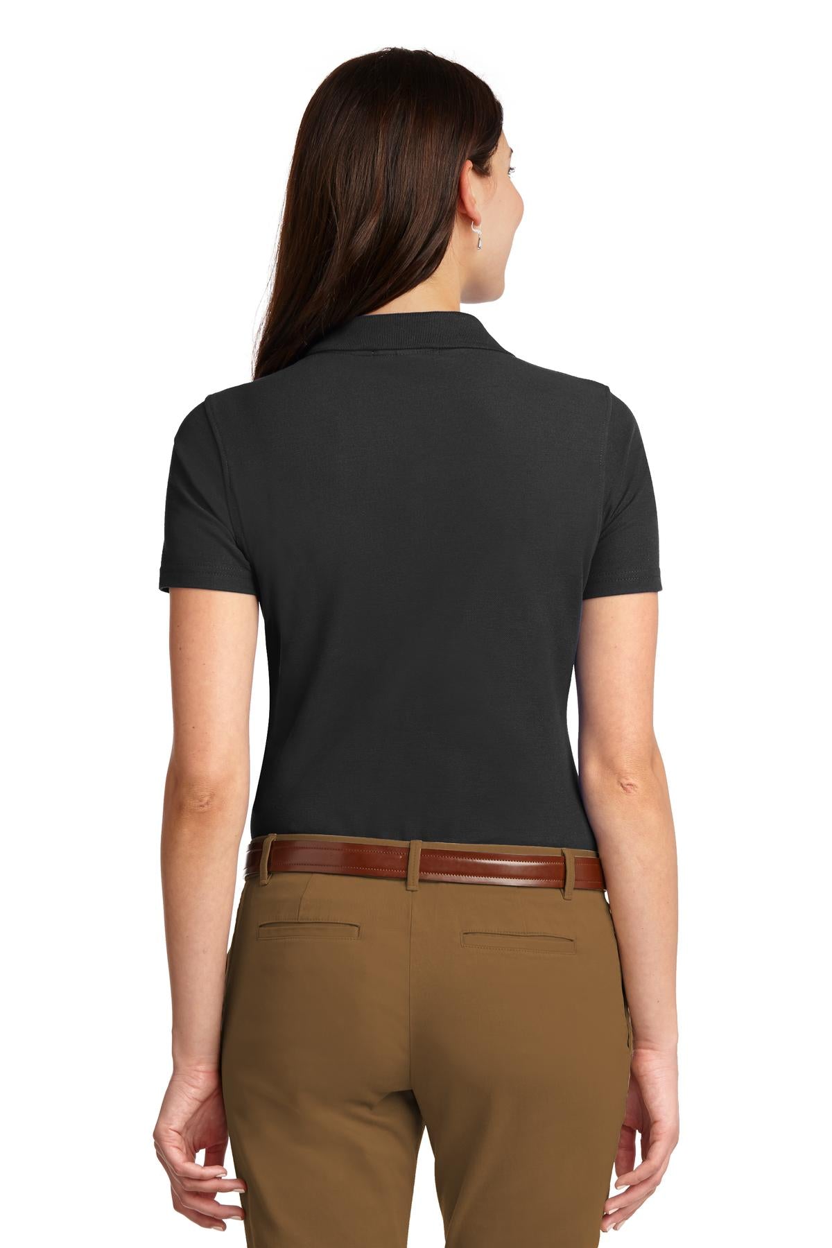 Port Authority Women's Stain-Resistant Polo. L510 Black
