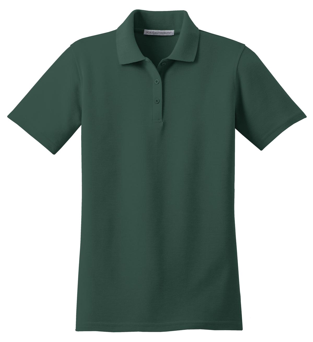 Port Authority Women's Stain-Resistant Polo. L510 Dark Green