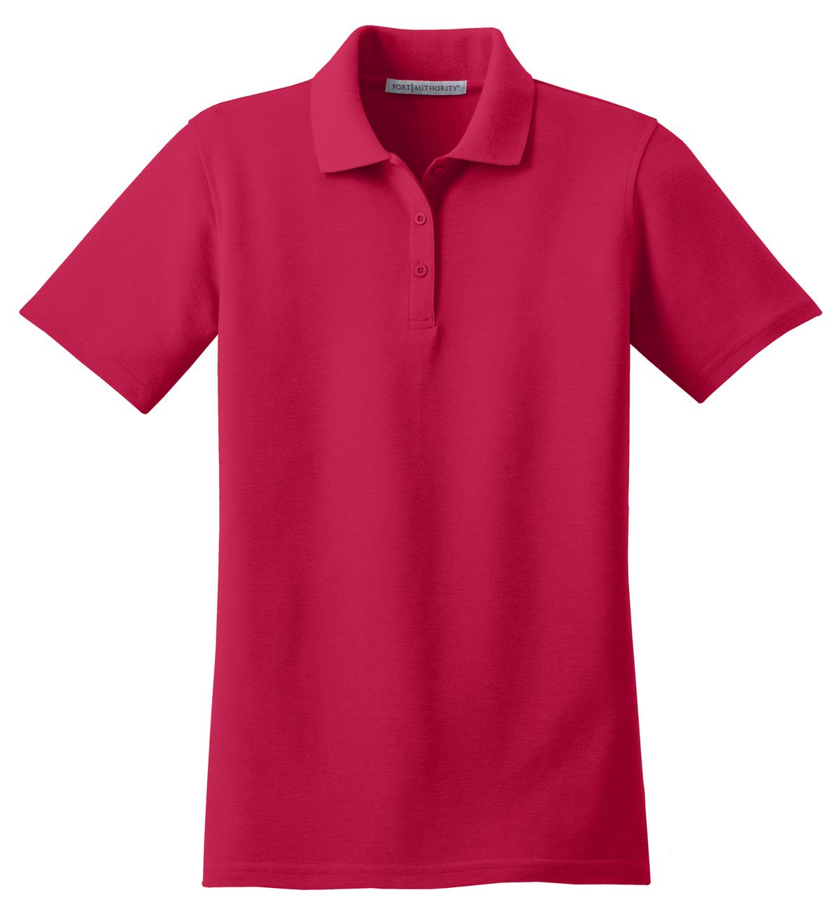 Port Authority Women's Stain-Resistant Polo. L510 Red