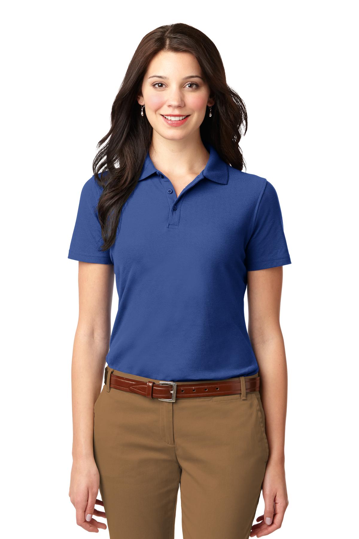 Port Authority Women's Stain-Resistant Polo. L510 Royal