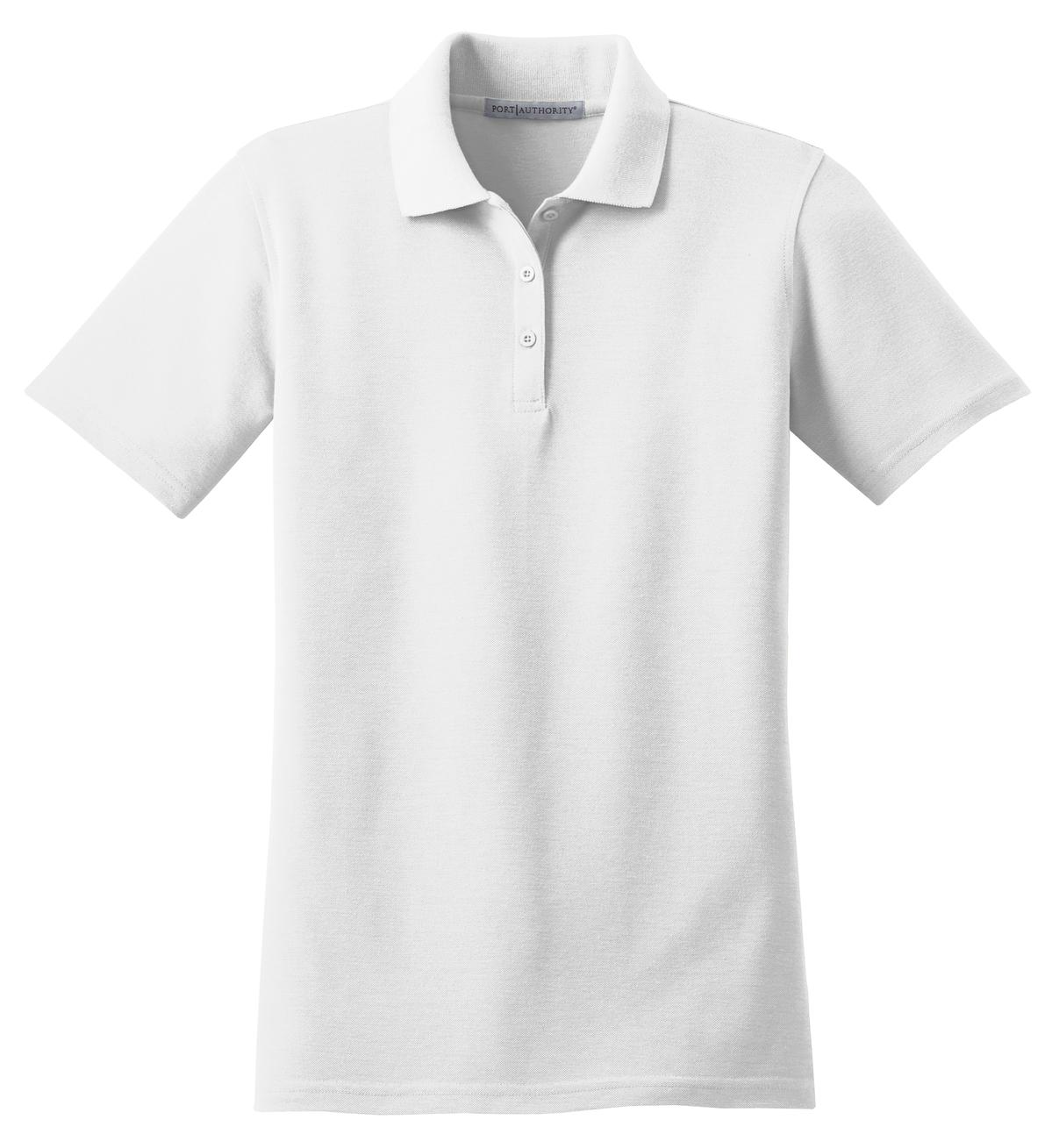 Port Authority Women's Stain-Resistant Polo. L510 White