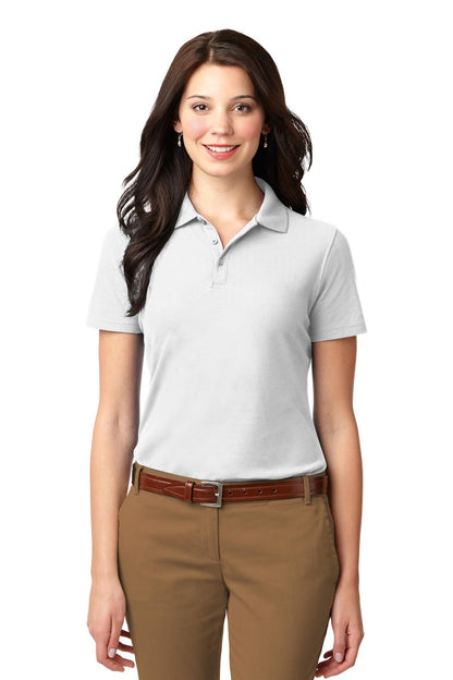 Port Authority Women's Stain-Resistant Polo. L510 White