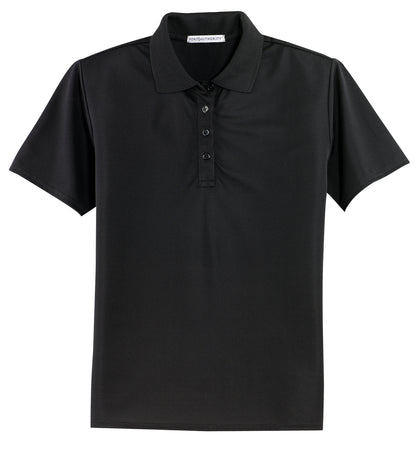 Port Authority Women's Dry Zone Ottoman Polo.  L525 Black