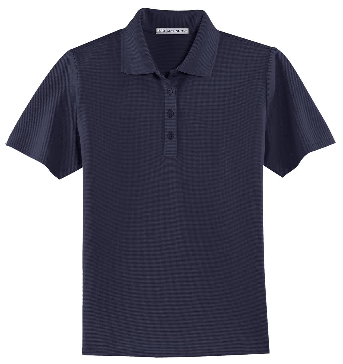 Port Authority Women's Dry Zone Ottoman Polo.  L525 Navy