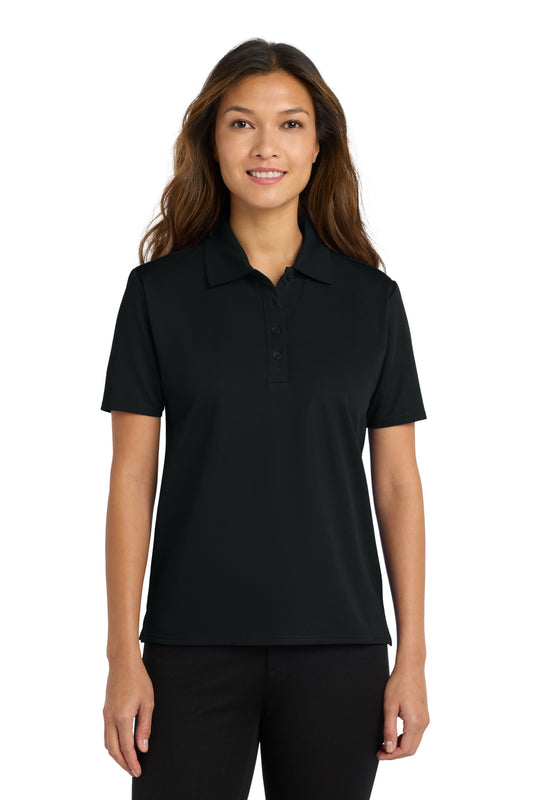 Port Authority Women's Dry Zone Ottoman Polo.  L525 Black