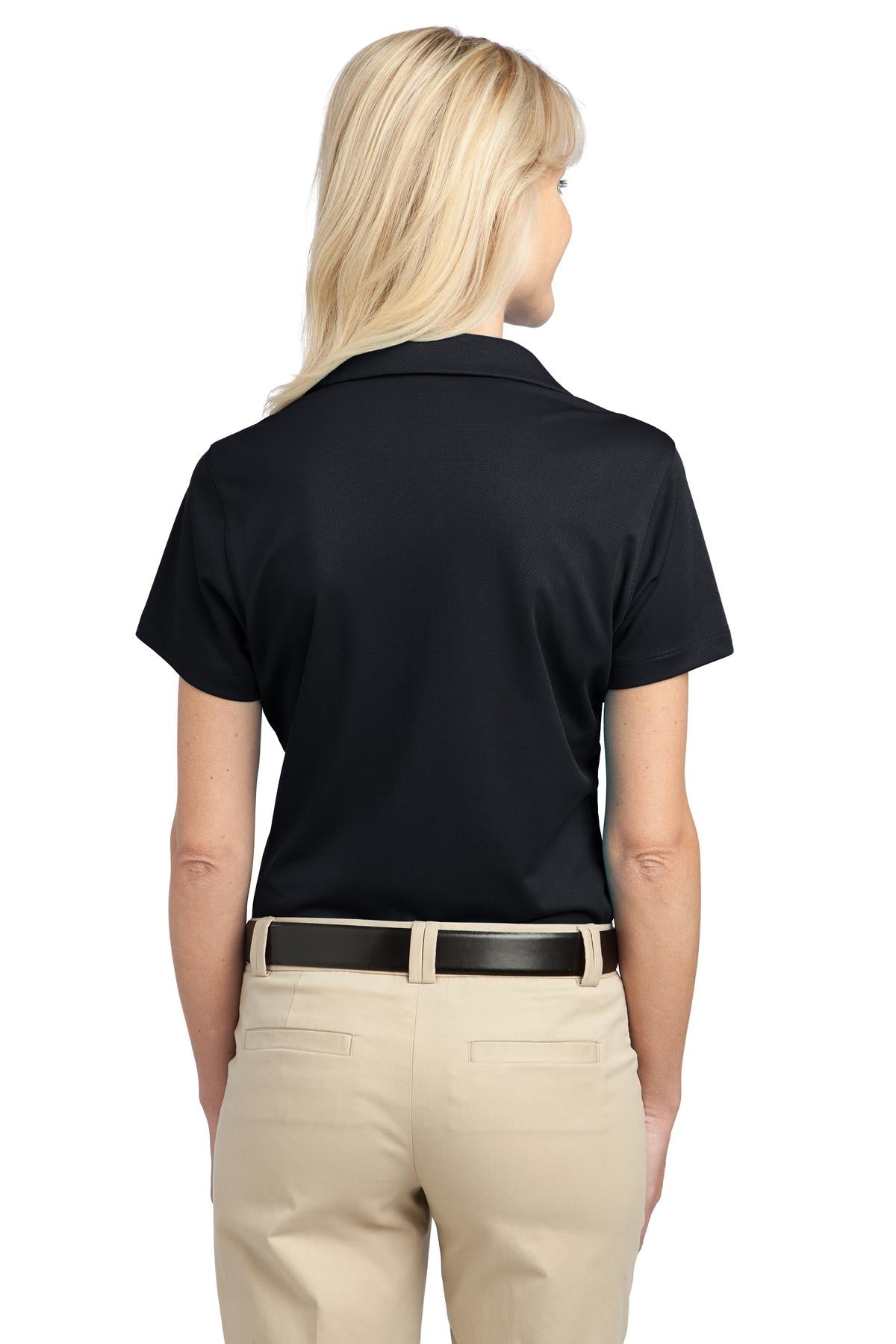 Port Authority Women's Tech Pique Polo. L527 Black