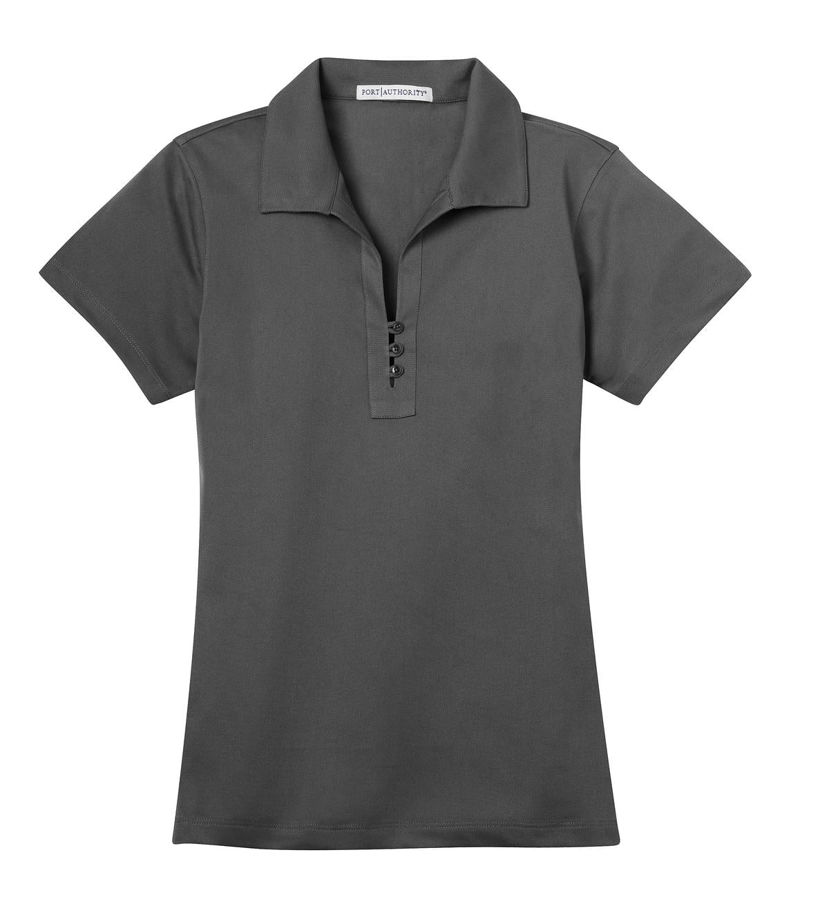 Port Authority Women's Tech Pique Polo. L527 Grey Smoke