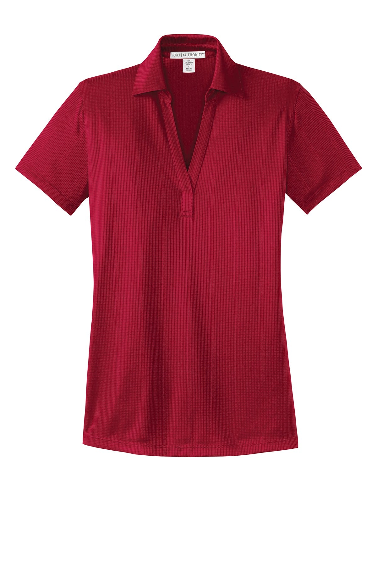 Port Authority Women's Performance Fine Jacquard Polo. L528 Rich Red