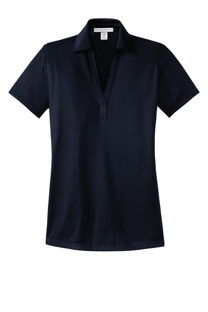 Port Authority Women's Performance Fine Jacquard Polo. L528 True Navy