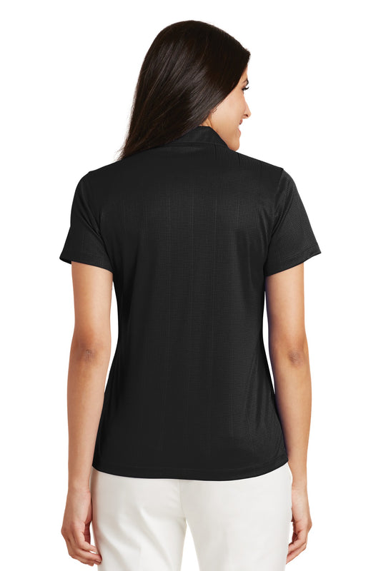 Port Authority Women's Performance Fine Jacquard Polo. L528 Black
