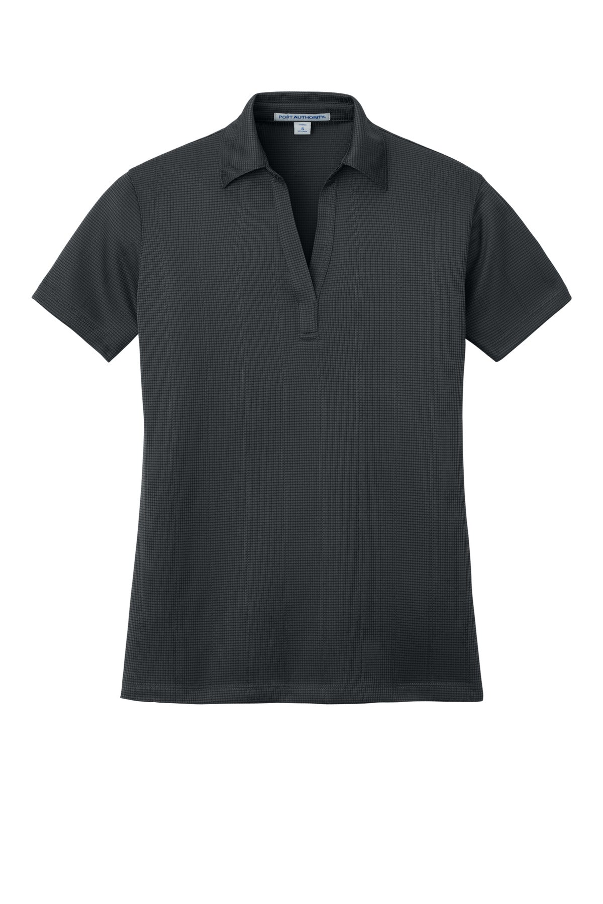Port Authority Women's Performance Fine Jacquard Polo. L528 Grey Smoke