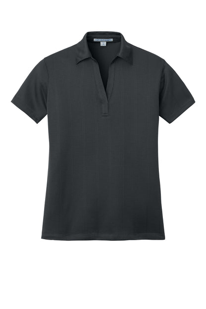 Port Authority Women's Performance Fine Jacquard Polo. L528 Grey Smoke