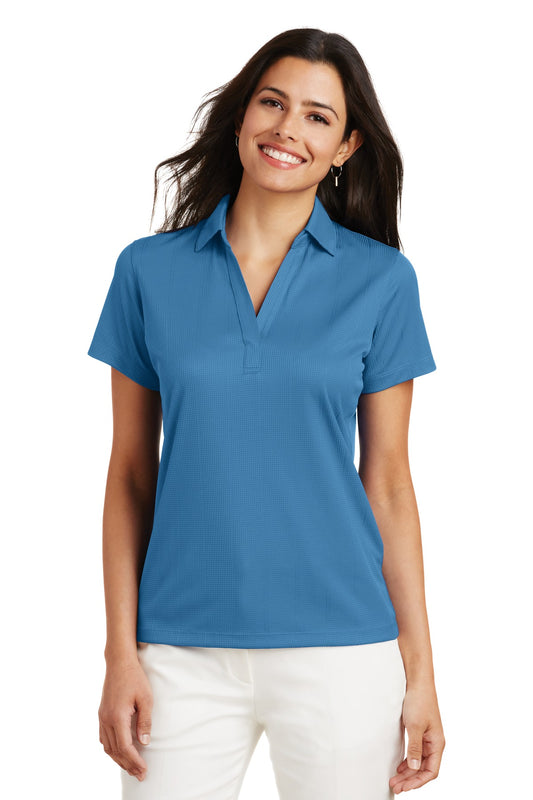 Port Authority Women's Performance Fine Jacquard Polo L528 Ocean Blue