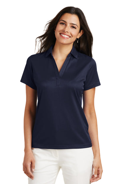 Port Authority Women's Performance Fine Jacquard Polo. L528 True Navy