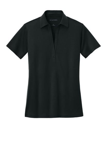 Port Authority Women's Silk Touch Performance Polo. L540 Black