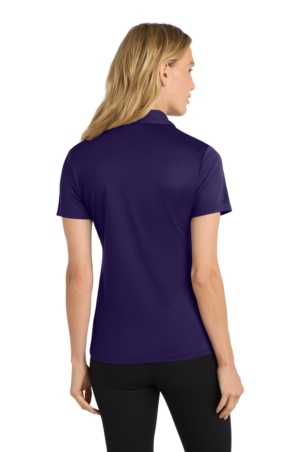 Port Authority Women's Silk Touch Performance Polo. L540 Bright Purple