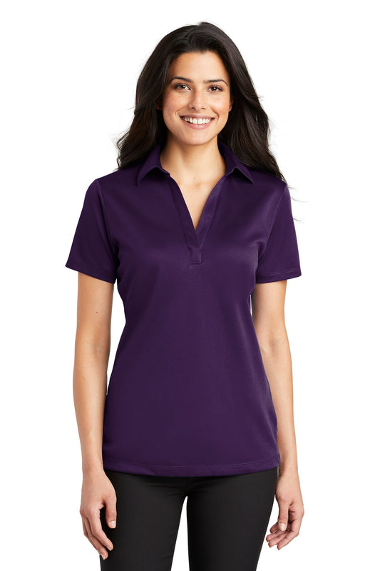 Port Authority Women's Silk Touch Performance Polo. L540 Bright Purple