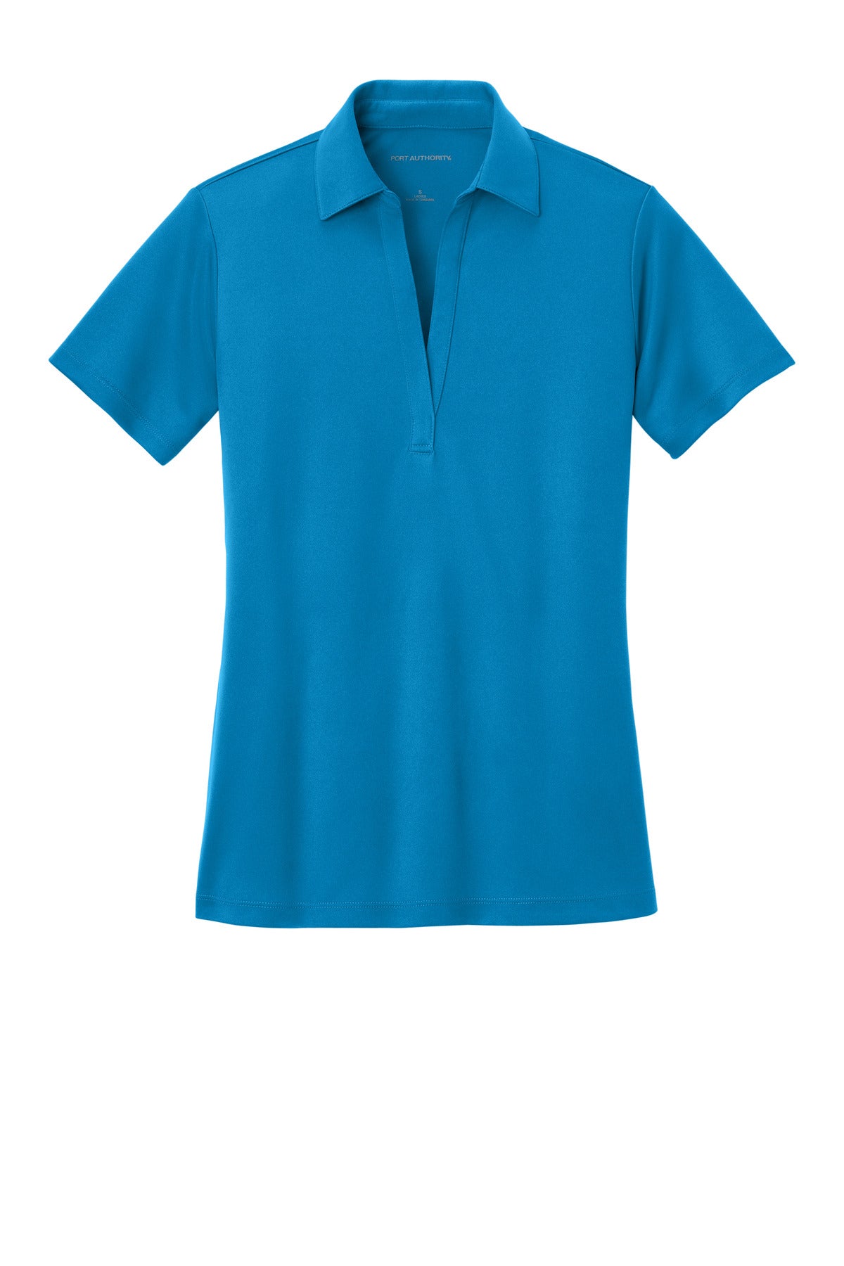 Port Authority Women's Silk Touch Performance Polo. L540 Brilliant Blue