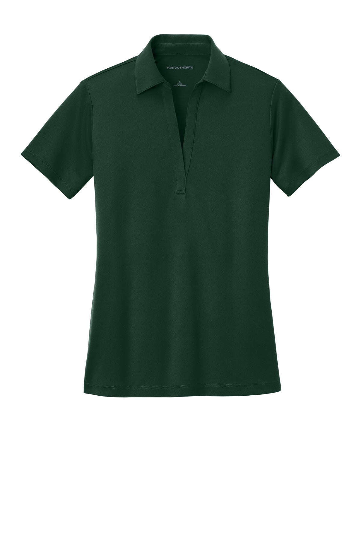 Port Authority Women's Silk Touch Performance Polo. L540 Dark Green