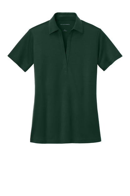 Port Authority Women's Silk Touch Performance Polo. L540 Dark Green