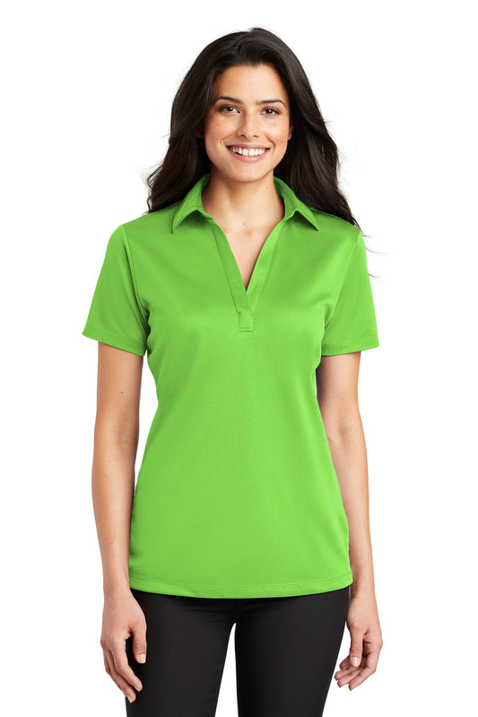 Port Authority Women's Silk Touch Performance Polo. L540 Lime
