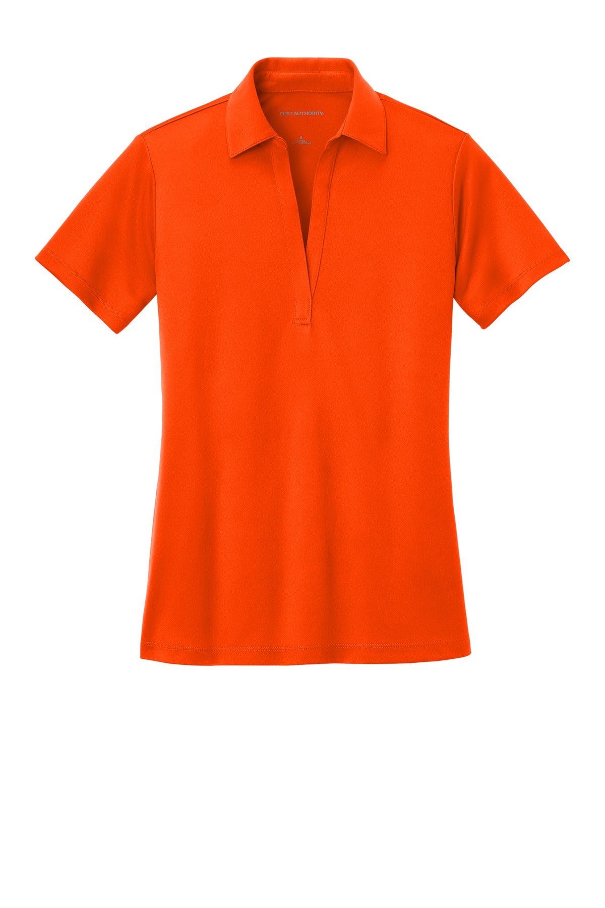 Port Authority Women's Silk Touch Performance Polo. L540 Neon Orange