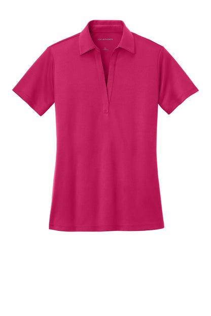 Port Authority Women's Silk Touch Performance Polo. L540 Pink Raspberry