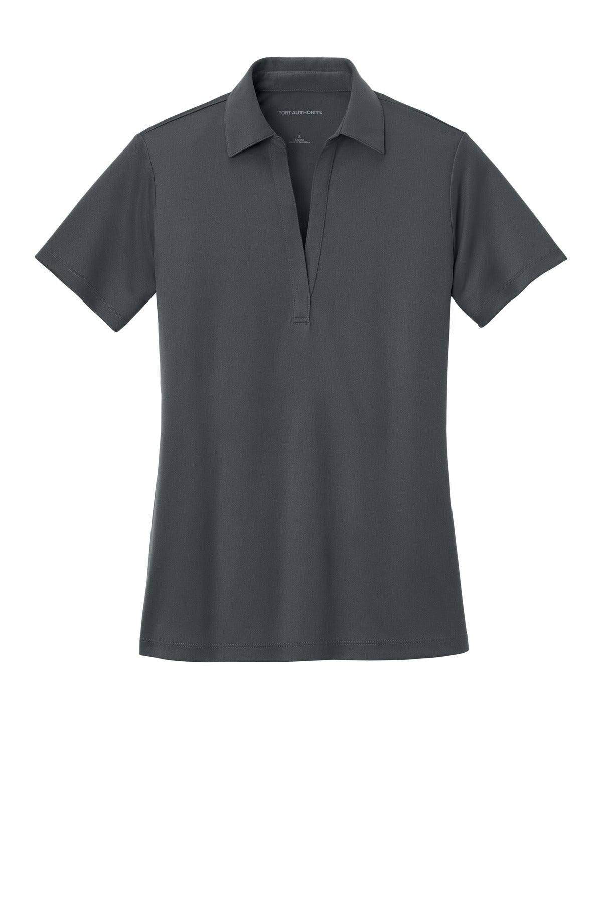 Port Authority Women's Silk Touch Performance Polo. L540 Steel Grey
