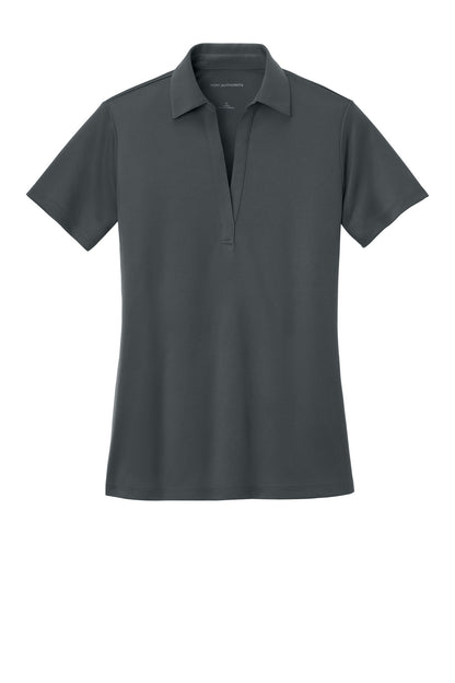 Port Authority Women's Silk Touch Performance Polo. L540 Steel Grey