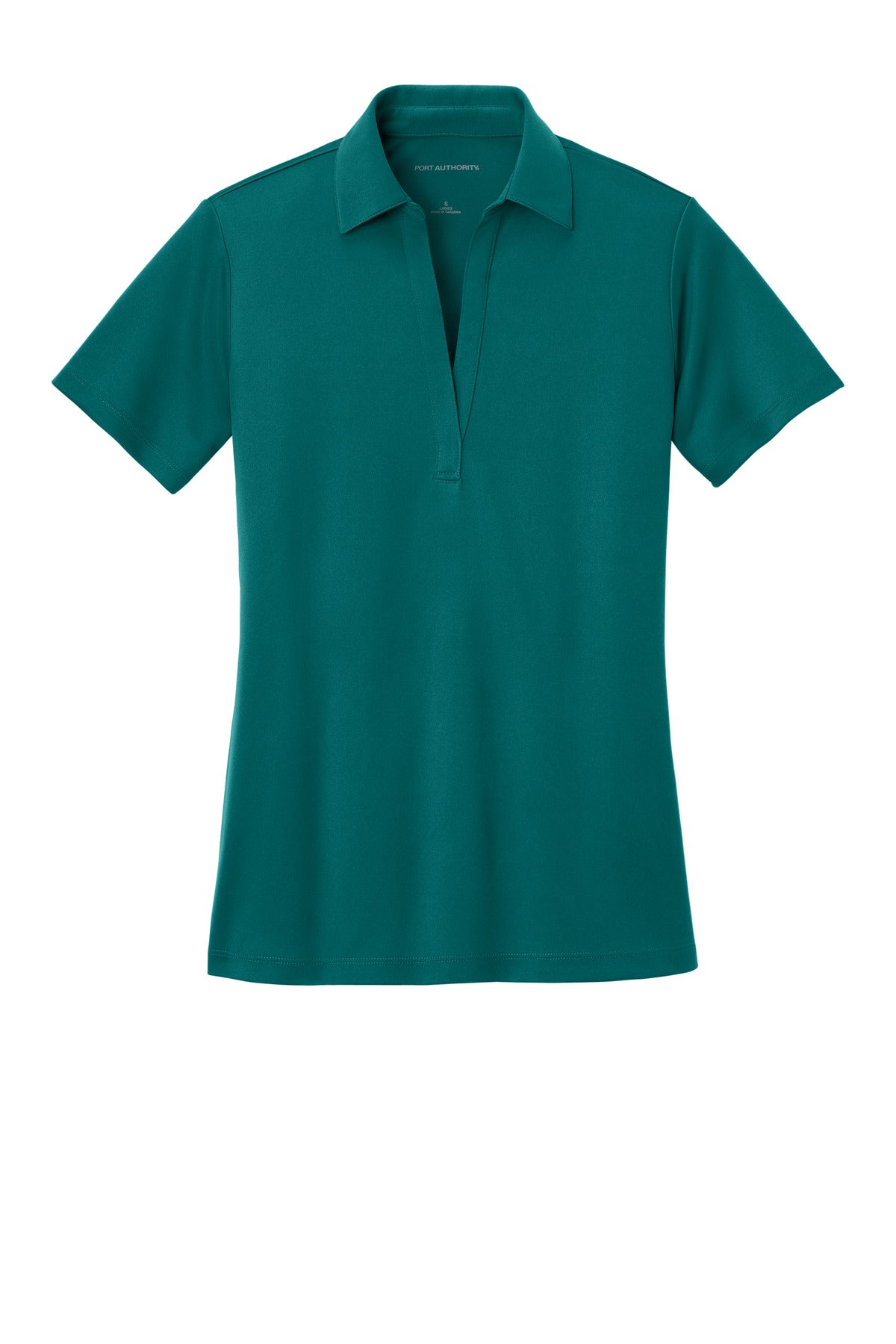 Port Authority Women's Silk Touch Performance Polo. L540 Teal Green