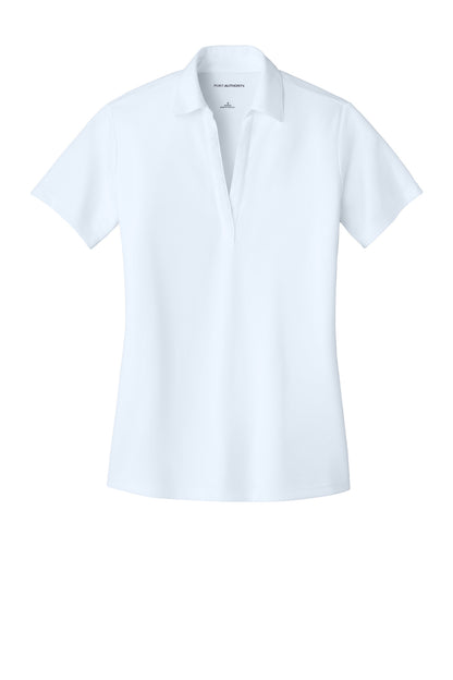 Port Authority Women's Silk Touch Performance Polo. L540 White