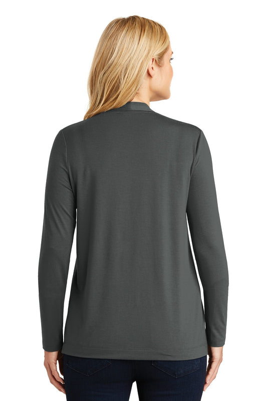 Port Authority Women's Concept Open Cardigan. L5430 Grey Smoke