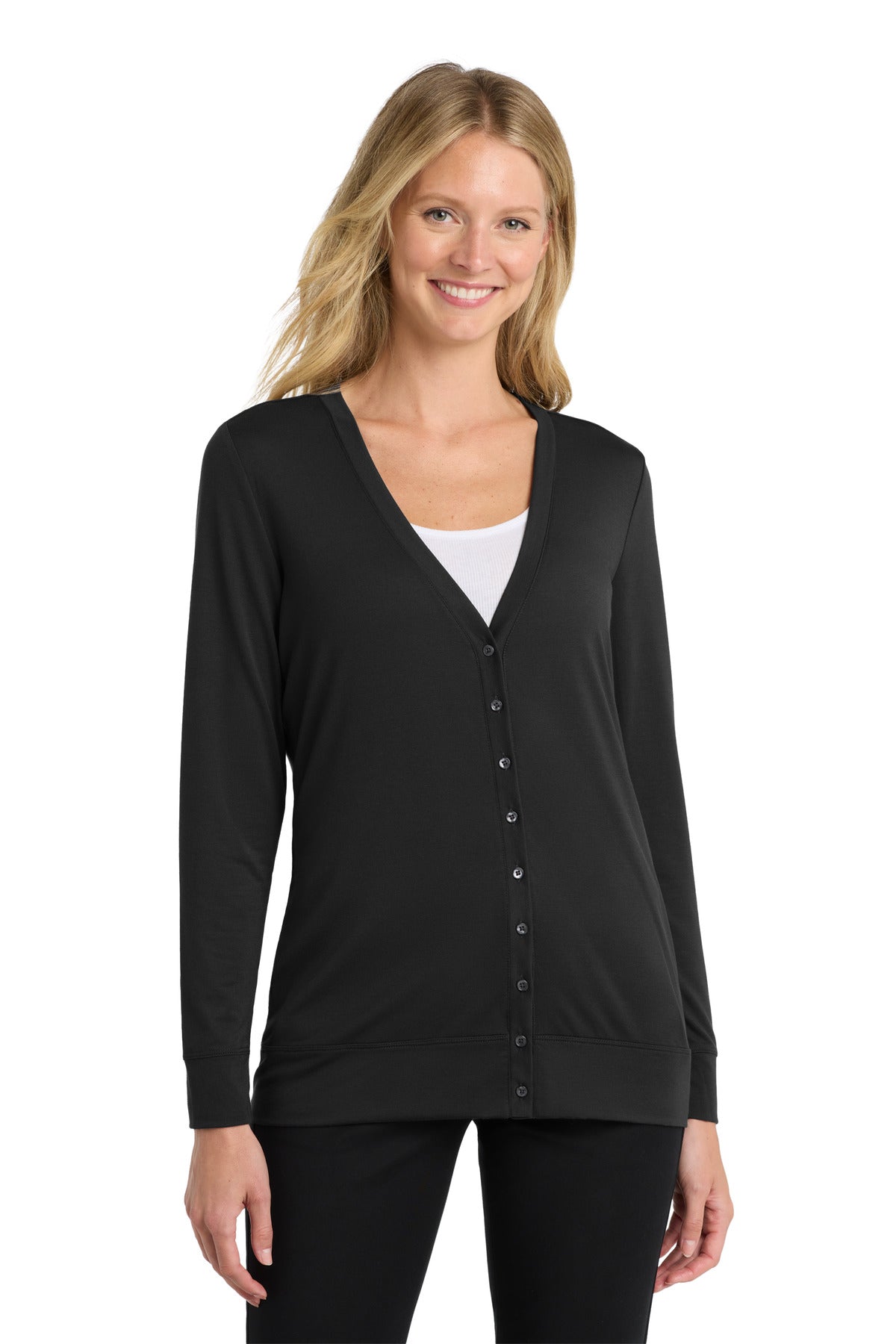 Port Authority Women's Concept Cardigan. L545 Black