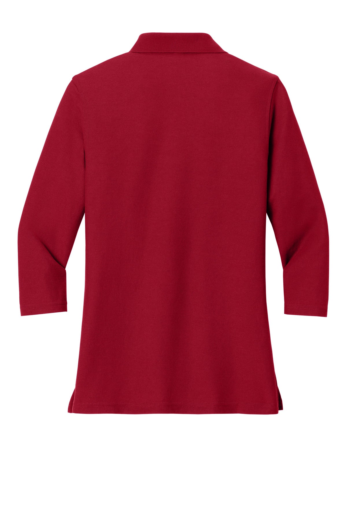 Port Authority Women's Silk Touch 3/4-Sleeve Polo. L562 Red