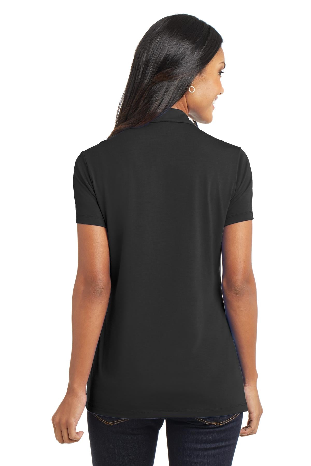 Port Authority Women's Cotton Touch Performance Polo. L568 Black