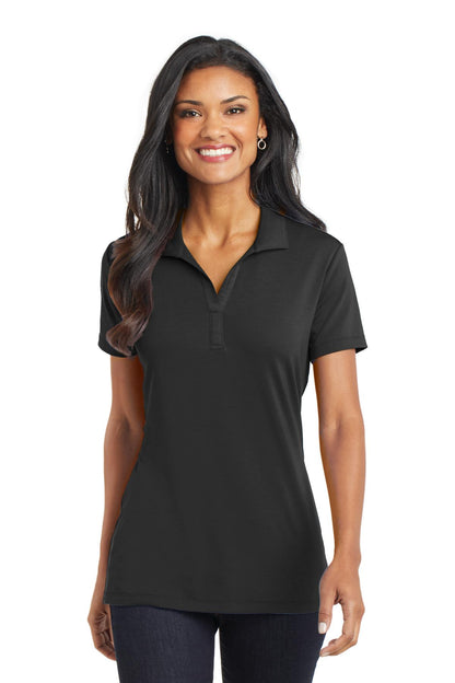 Port Authority Women's Cotton Touch Performance Polo. L568 Black