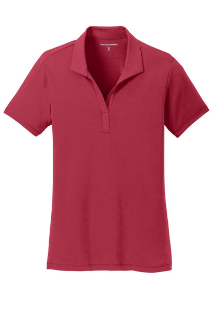 Port Authority Women's Cotton Touch Performance Polo. L568 Chili Red