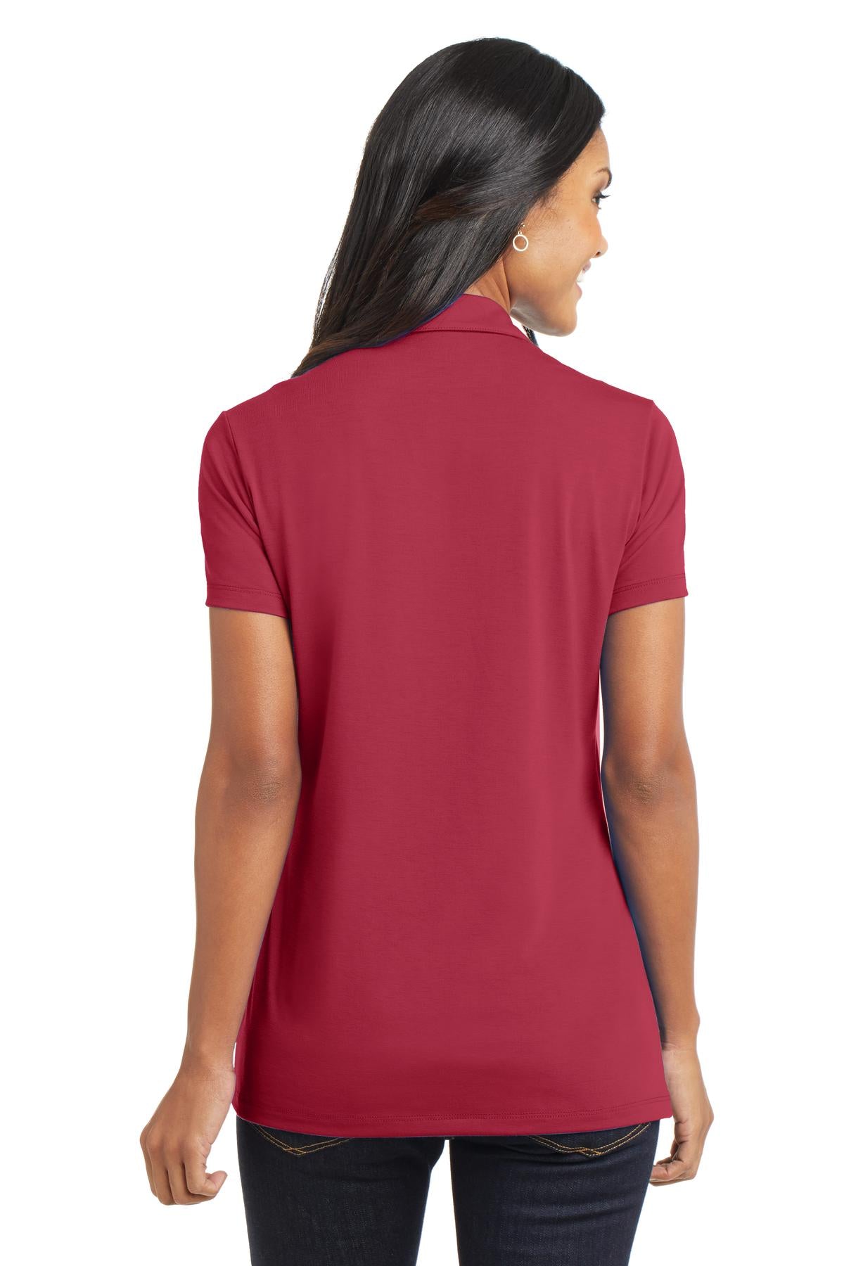 Port Authority Women's Cotton Touch Performance Polo. L568 Chili Red
