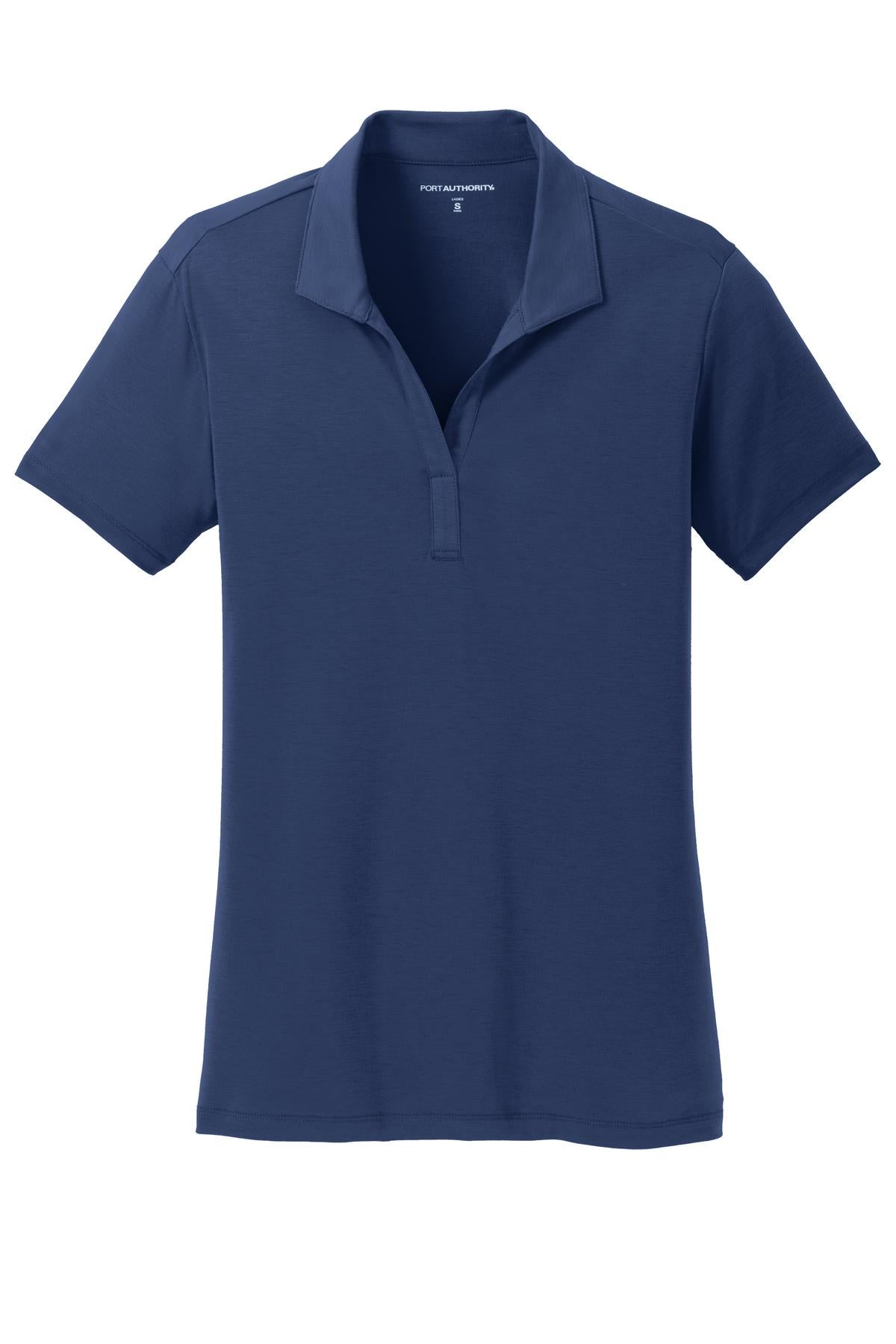Port Authority Women's Cotton Touch Performance Polo. L568 Estate Blue