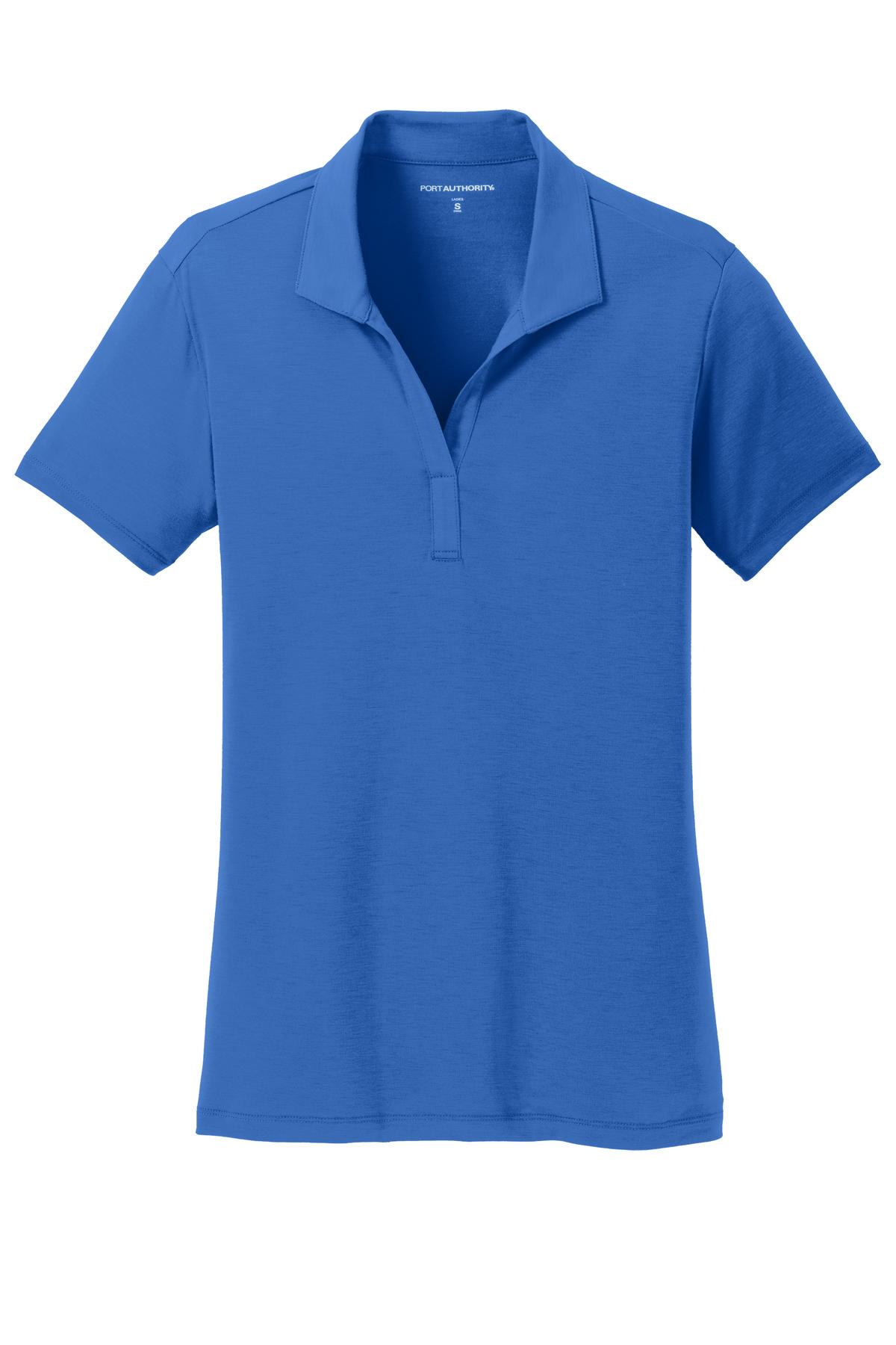 Port Authority Women's Cotton Touch Performance Polo. L568 Strong Blue