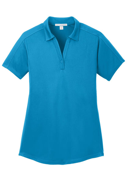 Port Authority Women's Diamond Jacquard Polo. L569 Blue Wake