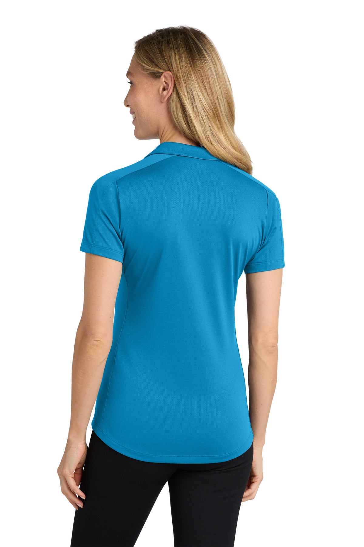 Port Authority Women's Diamond Jacquard Polo. L569 Blue Wake