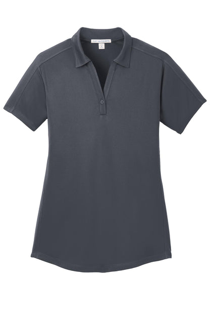 Port Authority Women's Diamond Jacquard Polo. L569 Graphite