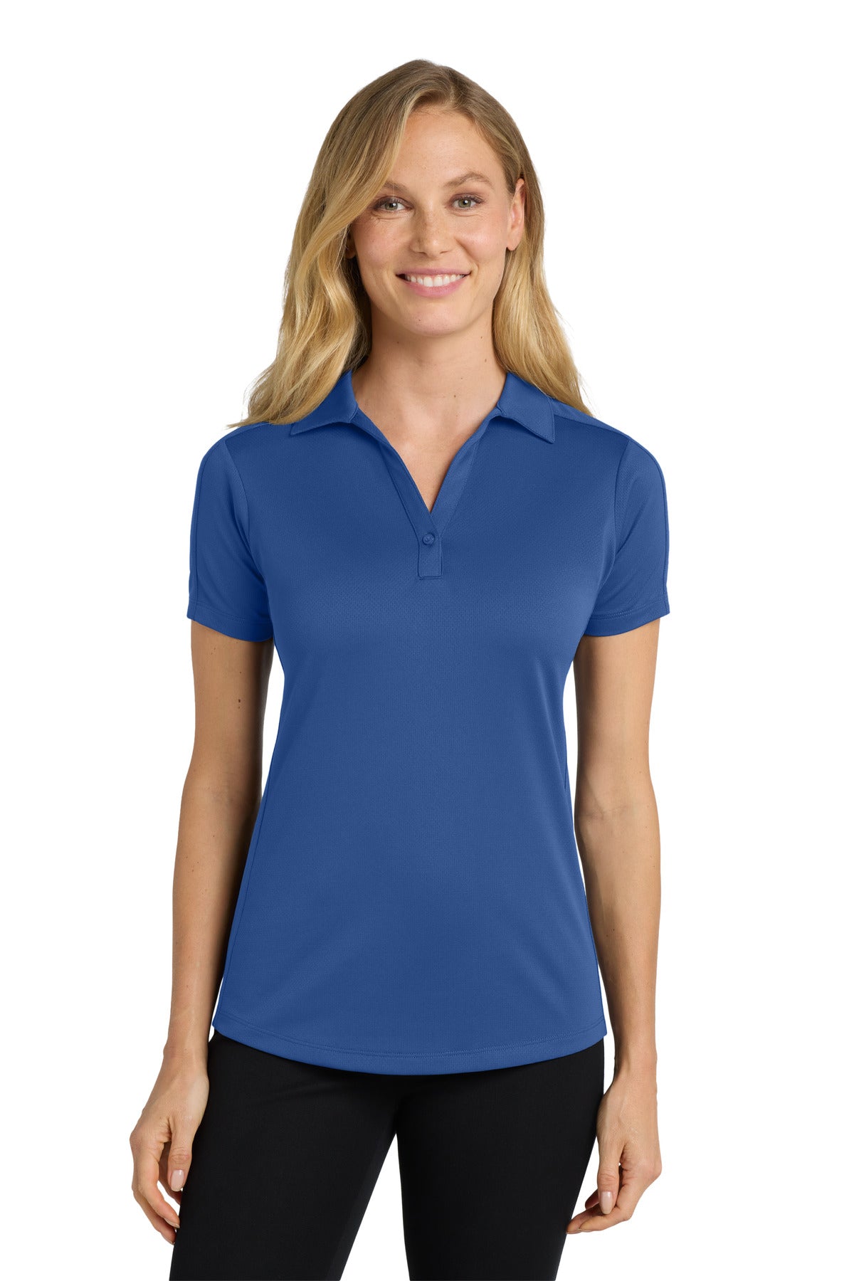 Port Authority Women's Diamond Jacquard Polo L569 True Blue