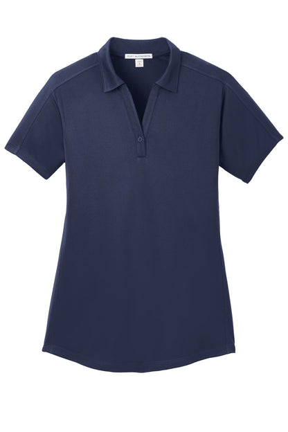 Port Authority Women's Diamond Jacquard Polo. L569 True Navy